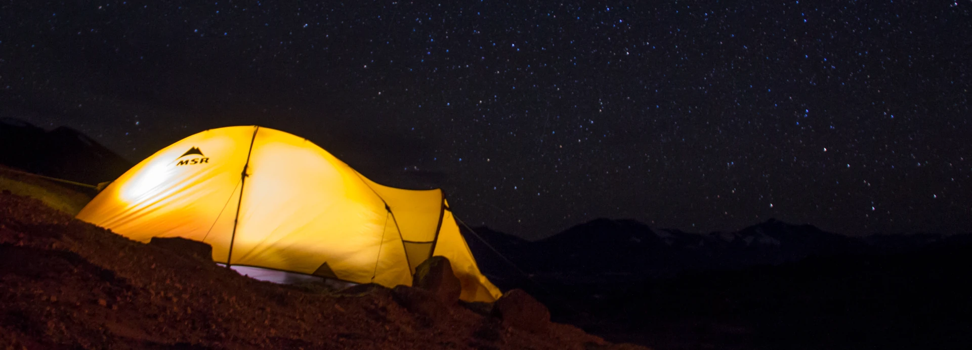 A starry night at the Ojos del Salado camp site